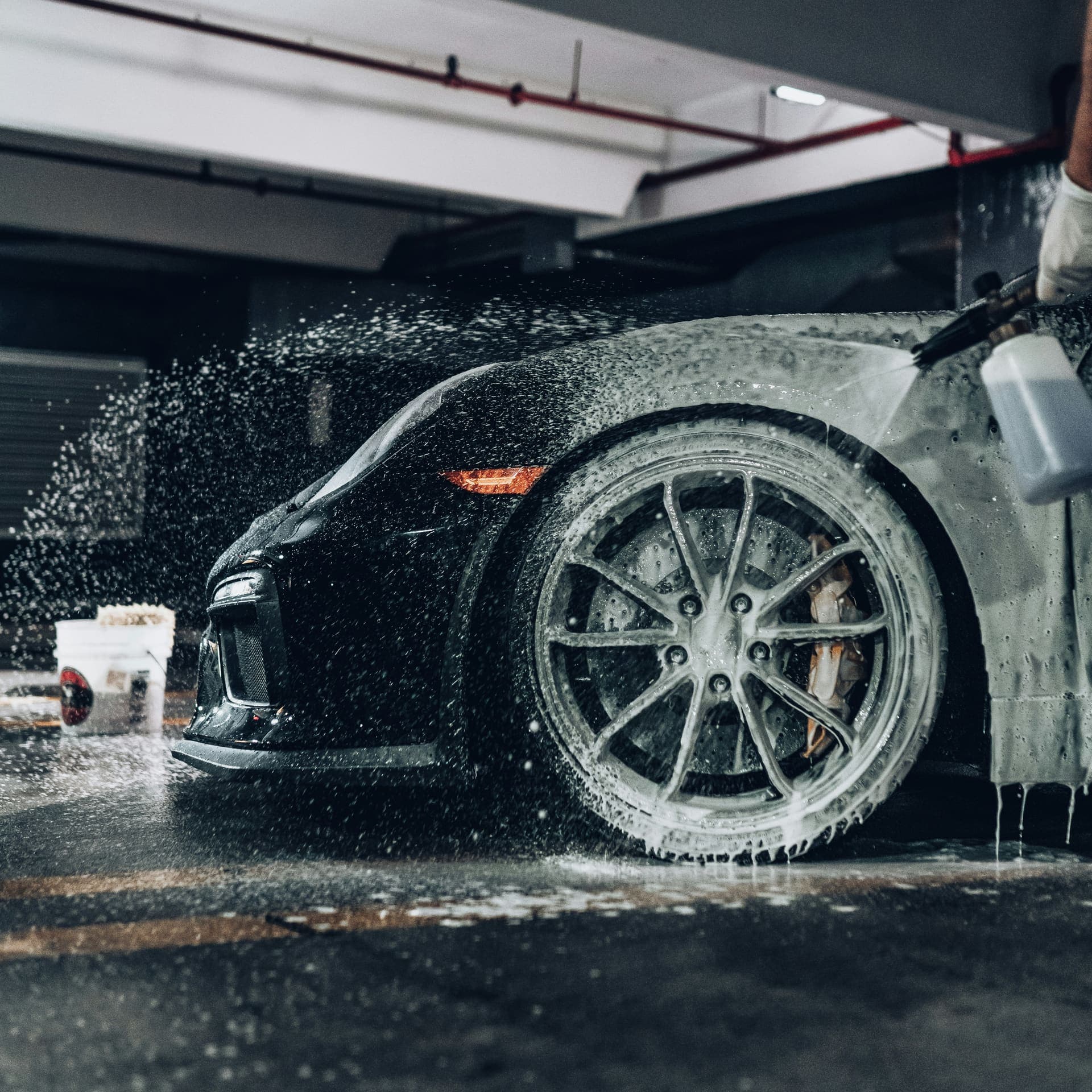 Car being hand washed at ForgedMotion